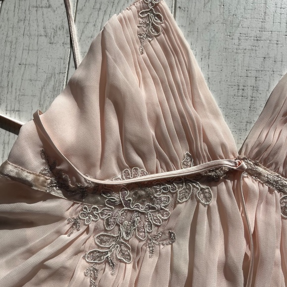 Vintage Lingerie Jon quil by Diane Samandi Baby Pink Teddy w lace detail. Sz L - Picture 5 of 7